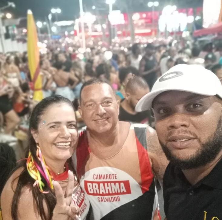 Selfie no Camarote Brahma no Carnaval de Salvador
